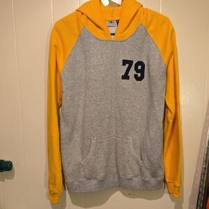 Athletic Works Gray and Yellow Men's Sweater